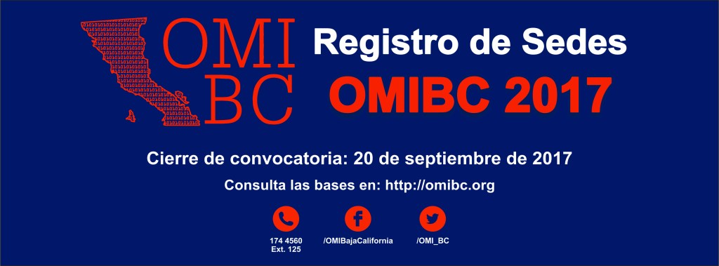 Registro de escuelas anfitrionas&nbsp;OMIBC2017