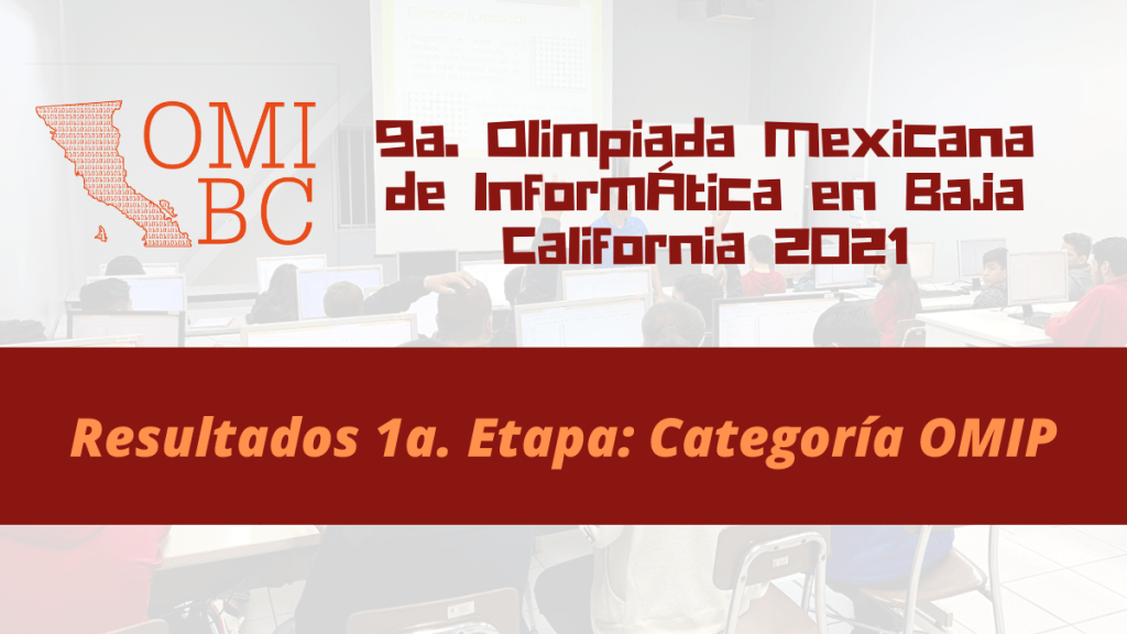 9a. OMIBC: Resultados 1a etapa, categoría&nbsp;OMIP