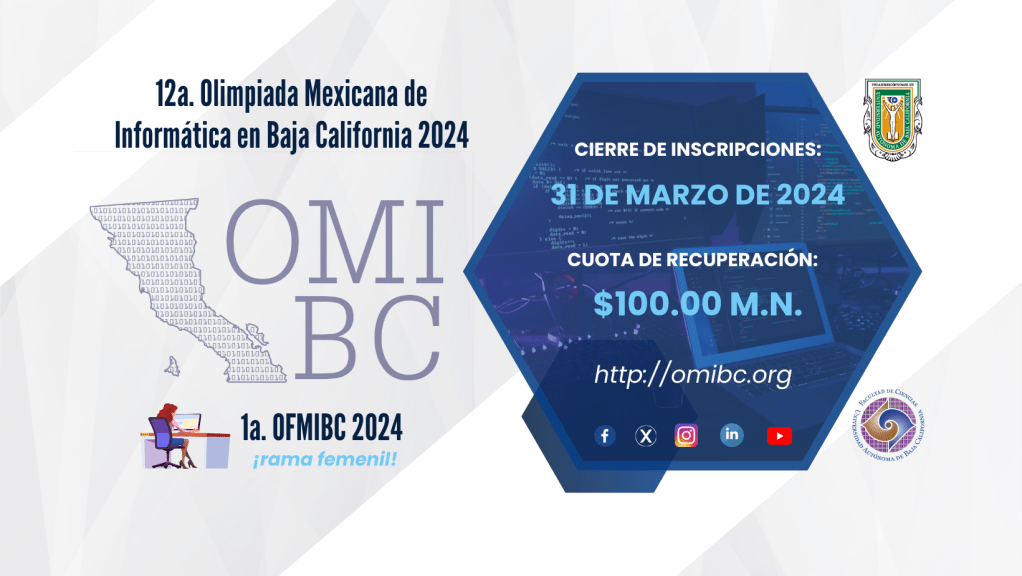 Convocatoria 12a. OMIBC&nbsp;2024