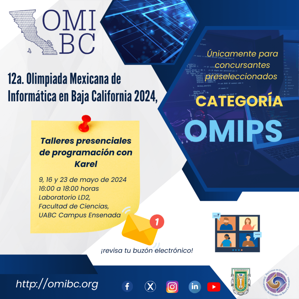 12a. OMIBC 2024: Talleres presenciales&nbsp;OMIPS