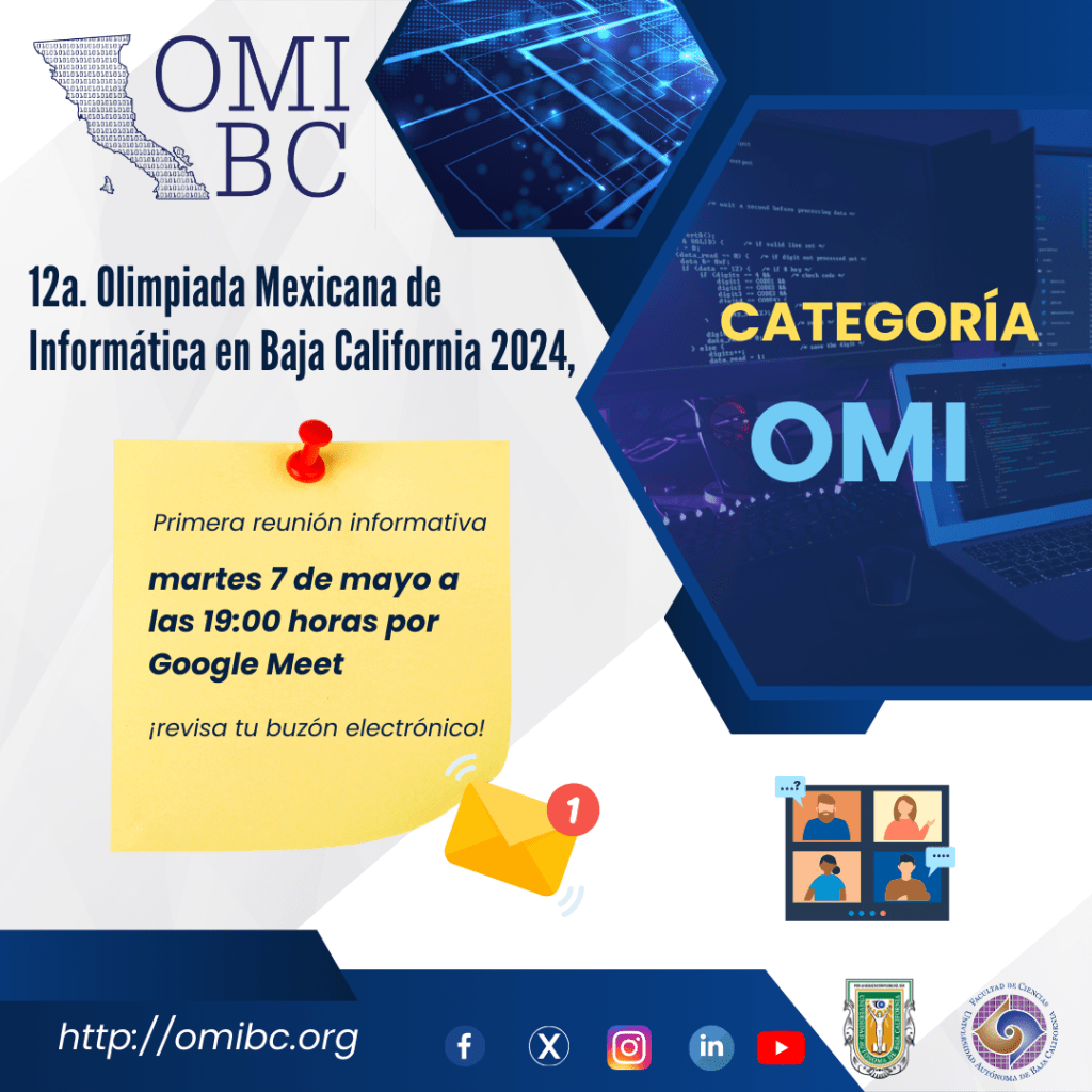 12a. OMIBC 2024: talleres para la categoría&nbsp;OMI
